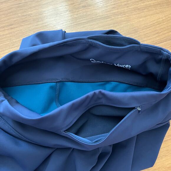 Outdoor Voices Legging Size M Blue Ankle Zip Midweight - Picture 3 of 9